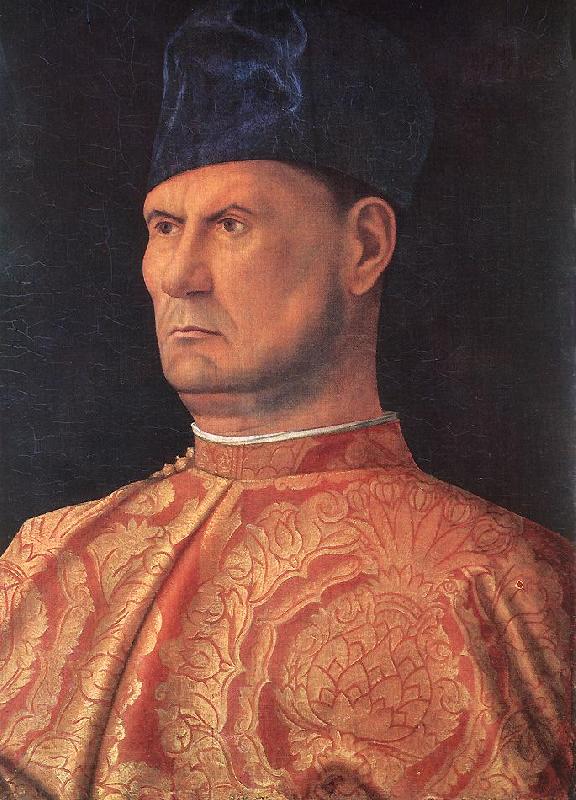 BELLINI, Giovanni Portrait of a Condottiere (Jacopo Marcello)  yr6 Norge oil painting art